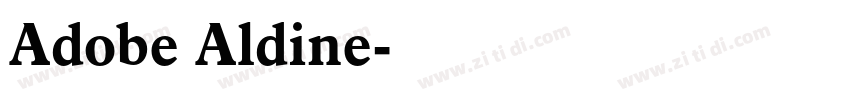 Adobe Aldine字体转换